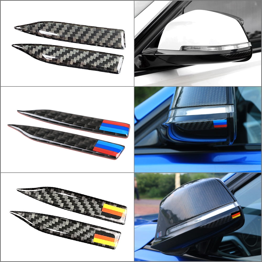 zhuzhu Car Rearview Mirror Anti-Rub Strips Protector Anti-Collision Strip Fit for BMW Color : Carbon Fiber Color E60 F10 F07 F01 5 Series 7 Series 2008-2017