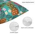 thumbnail image 3 of Fuzoiu Pineapple Print Square Pillow Cover,Hidden Zipper Design,Luxury Square Pillow Case, Throw Pillow,Couch Cushion-20"x20", 3 of 7