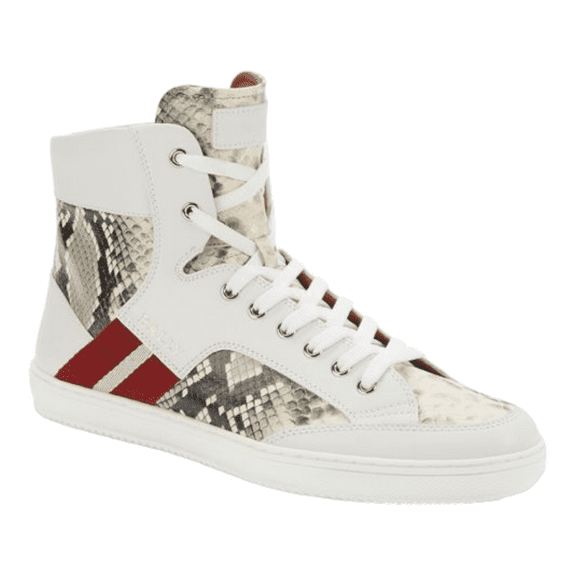 Bally Oldani Men's 6240612 White High-Top Leather Sneakers MSRP $600 NEW (10)