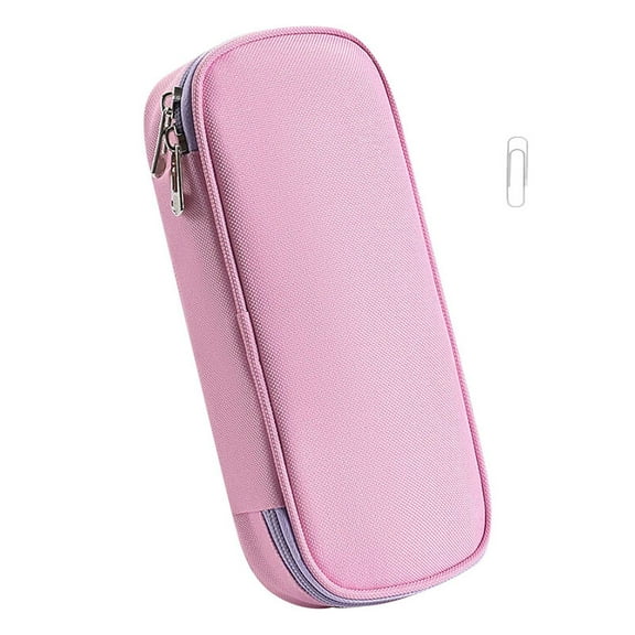 BingTong Purecolor Large Capacity Pencil Case Multifunctional Pencil Case Cute Practical Pencil Case Multicolor Optional 225x100x55mm 1pcs Pink