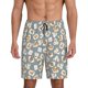 thumbnail image 1 of Fotbe White Popcorn Pantalones Cortos de Pijama para Hombre, Ropa de Dormir, Pantalones de Pijama Cortos para Hombre-4X-Large, 1 of 6