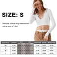 thumbnail image 2 of Blusas sexys para mujer, camisas de manga larga, blusas ajustadas de corte bajo, escote en V, camisas de otoño, blusas, XS-L, 2 of 5