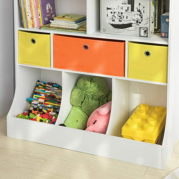 Bibliothèque à 5 compartiments, meuble de rangement pour enfant