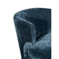 thumbnail image 6 of Tommy Hilfiger Swansea Wingback Barrel Chair Navy Blue Crushed Velvet, 6 of 6