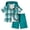 Green, variant on Fdqin Boys Shorts Sets 2Pcs Plaid Short Sleeve Hooded Button Shirt and Jogger Shorts Summer Outfits for Kids Blue 7-8 Years