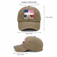 thumbnail image 3 of 9/11 Never Forget American Flag Baseball Cap - 9.11.01 Twin Towers Vintage Washed Cotton Patriot Day Commemorative Hat, Adjustable Unisex Dad Cap for Men and Women, 3 of 6