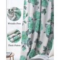 thumbnail image 3 of Green Floral Blackout Curtains for Bedroom Living Room Darkening Curtains 90 Inch Farmhouse Garden Flowers Botanical Black Out Window Curtain Privacy Window Treatment Grommet Drapes 52"x90"x2, 3 of 9