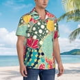 thumbnail image 5 of Beautiful Cactus Hawaiian Shirts For Men, Summer Short-Sleeve Relaxed-Fit Button-Down Shirts Medium, 5 of 9