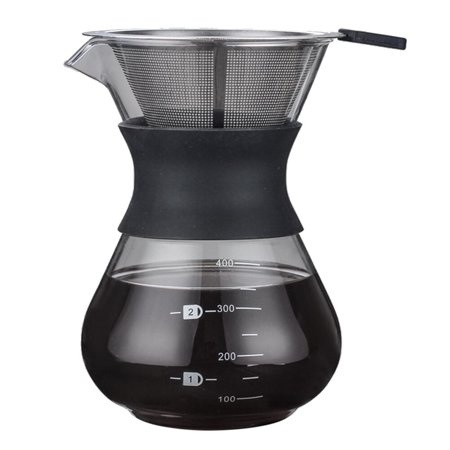 

Pour over borosilicate glass manual coffee dripper brewer JS22 coffee maker