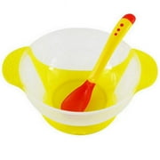 Panda Superstore PS-BAB166802011-DALISH00086 Temperature Sensing Color-Changing Spoon & Bowl, Yellow