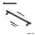 thumbnail image 2 of Goo-Ki 7.6''(192mm) Hole Center Elegant Black Zinc Alloy Cabinet Handles - Modern Striped Decorations Cabinet Pull Hardware for Bedroom, Kitchen, 6 Pack, 2 of 6