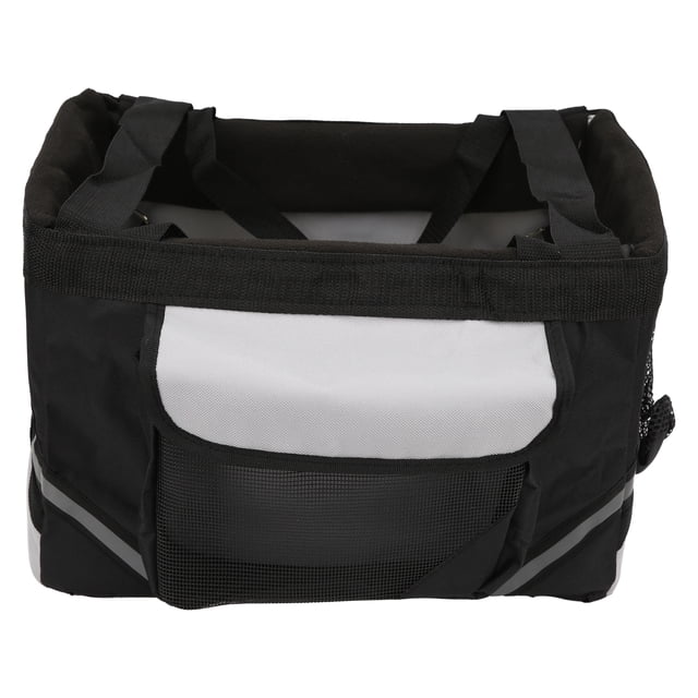 Bolsa de bicicleta para mascotas para viaje, bolsa de bicicleta para perros, portabicicletas desmontable para perros, bolsa delantera para bicicleta, diseñada a medida Jadeshay A