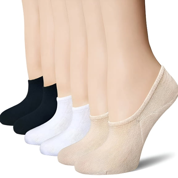 TELOLY No Show Socks Womens Thin Ankle Low Cut Cotton Footies for Flats Slip On Sneakers Loafer