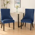 thumbnail image 4 of LKJYER Wingback Side Chair Cover Slipcover Velvet Stretch Arm Chair Protector Accent Chair Cover Slipcover Washable Upholstered Arm Dining Chair Covers for Dining Living Room Banquet Decor, 4 of 8
