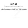 thumbnail image 2 of Transit Auto Front Rear Coated Disc Brake Rotors and Semi-Metallic Pads Kit for Car 2020 Toyota Camry XSE with TRD Package KGS-103581, 2 of 11