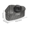 thumbnail image 5 of OIUR Sink Strainer Basket Sponge Holder with Suction Cup Triangle Design Easy to Install Multifunctional Storage Rack Drainer Basket, 5 of 7