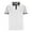 White, variant on uublik Mens Shirts Mens Golf Shirt Fashion Striped Golf Shirts Short Sleeve Black L