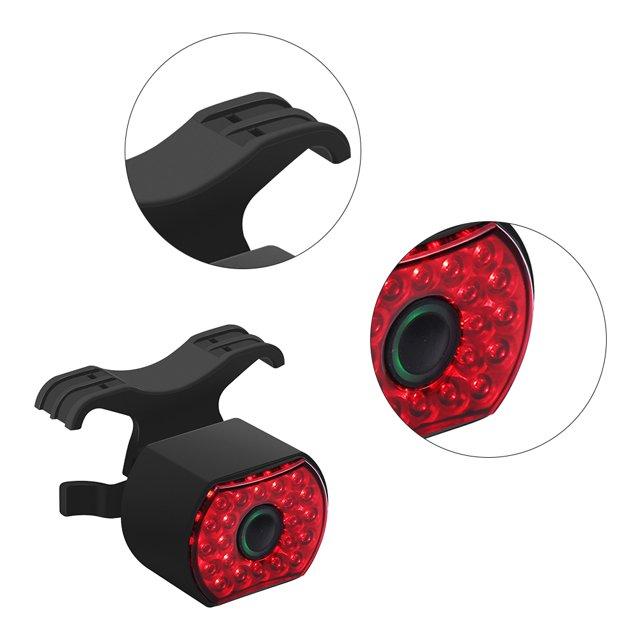 Luz trasera de freno de bicicleta 400mAh LED Lámpara trasera Equipo de ciclismo de alto brillo Wdftyju Accesorios para bicicletas