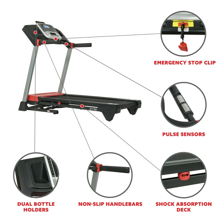 Sunny Health & Fitness Evo-Fit Incline Treadmill with Bluetooth