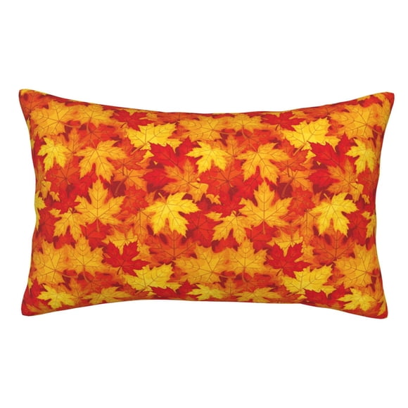 Easygdp Feuilles d'Érable Vintage Automne pour Taie d'Oreiller Douce Protecteurs d'Oreiller, Parfait pour Dormir (Noyau d'Oreiller Non Inclus)-20"x30 Pouces