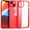 Red, variant on Shockproof Clear Case for iPhone 13, [Not Yellowing] [10FT Military Drop Protection] Hard Clear Back Four Corner Airbags Drop Protection Phone Cover, 6.1 inch, Red