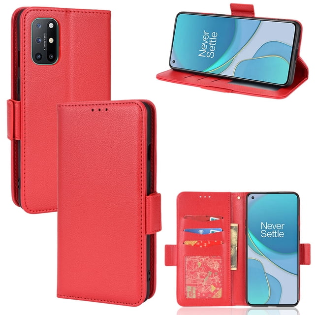 OnePlus 8T Case , PU Leather Flip Cover Card Slots Magnetic Closure Wallet Case for OnePlus 8T