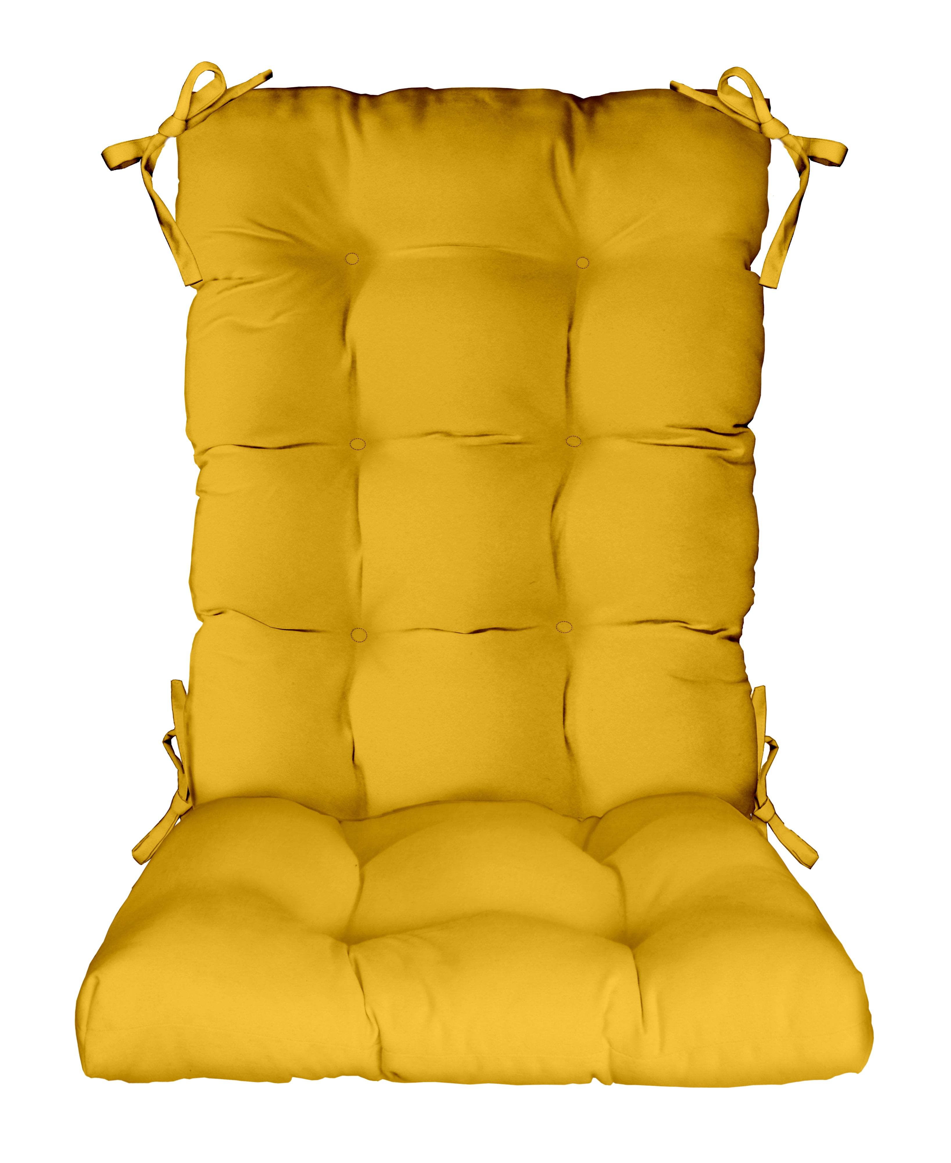 yellow chair pads