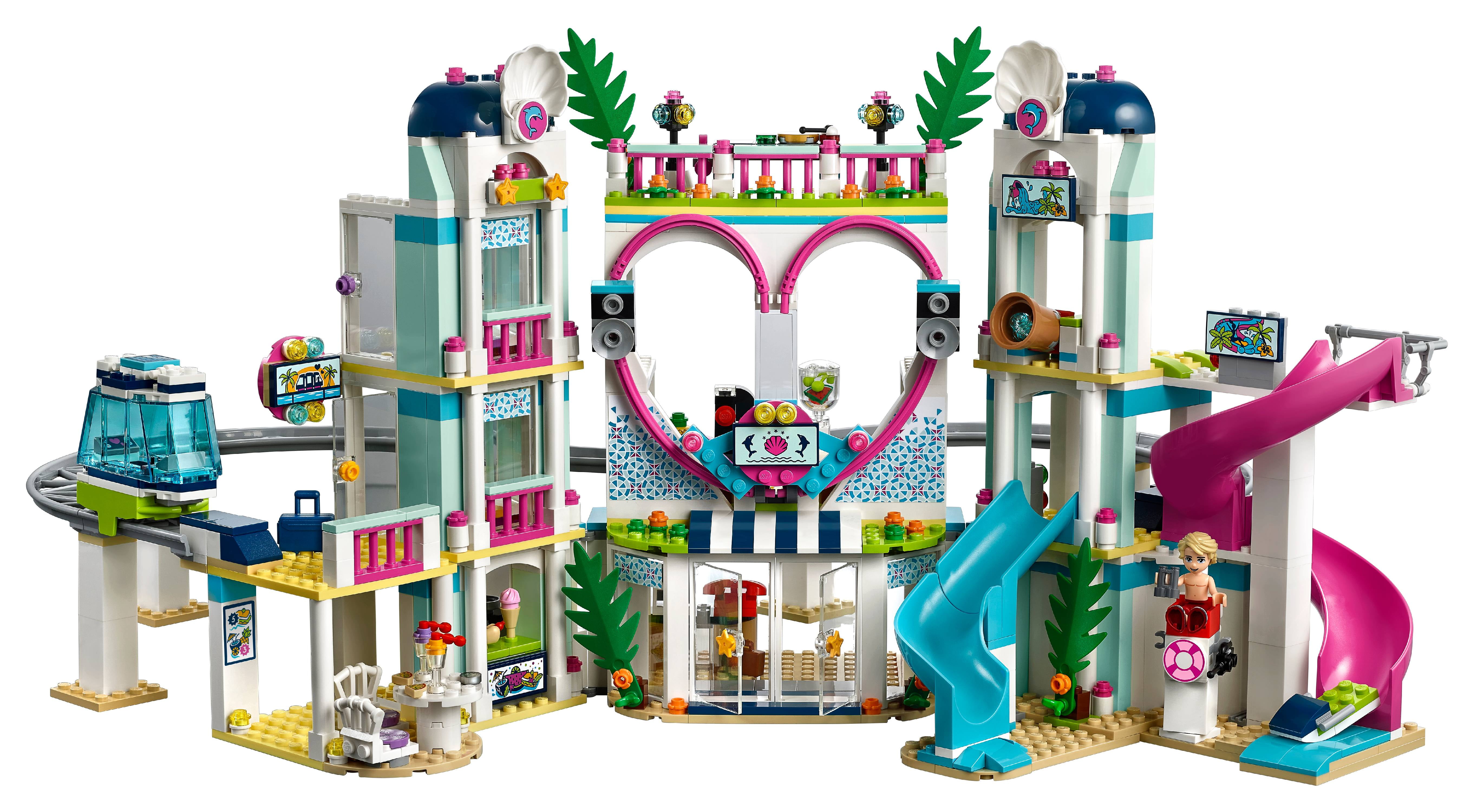 con las manos en la masa Simplemente desbordando competencia LEGO Friends Heartlake City Resort 41347 Top Hotel Building Blocks Kit for  Kids, Popular and Fun Toy Set for Girls (1017 Piece) - Walmart.com