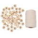 thumbnail image 1 of 100 Piezas de de con Cuerda de de , Espaciadoras Sueltas de Agujero Grande Rústicas para Joyas DIY, Decoraci, 1 of 9