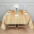 thumbnail image 3 of Square Tablecloth, Waterproof Polyester Table Cover, Wrinkle Resistant & Washable Fabric for Dining, Kitchen, Picnic, 42x42in(107x107cm), Wood Print, 3 of 6