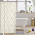 thumbnail image 3 of Manfei Kawaii Bowknot Shower Curtain 72Wx84L,Cute Yellow Bow Tie Bathroom Shower Curtain, 3 of 5