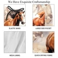 thumbnail image 4 of luoweisi Men's Beach Shorts Quick Dry Swim Trunks with Mesh Lining Horse L, 4 of 5