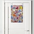 thumbnail image 2 of Cartoon Hanging Pocket Organizer, Pastoral Composition of Flowers and Birds Leaves, Printed Polyester Storage Bag with Pockets, 14" x 20", Multicolor, 2 of 2