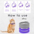 thumbnail image 3 of Simnice 4 Pack Calming Collar for Cats - Cat Pheromone Calming Collar Reduce Anxiety Stress Calming Collars for Pets, Long-Lasting Cat Calming Collar Adjustable Calming Collars for Cats, 3 of 3