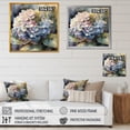 thumbnail image 4 of Designart "Purple Green Hydreangea III" Floral Hydrangea Wall Art Living Room, 4 of 5