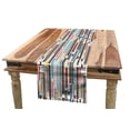 thumbnail image 1 of Abstract Table Runner, Colorful Graphic Pattern of Various Stripes Vintage Creative Composition Grungy, Dining Room Kitchen Rectangular Runner, 3 Sizes, by Ambesonne, 1 of 2