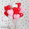 thumbnail image 4 of PMU Heart Shaped Balloons 15 Inch PartyTex Premium Red, Pink and White Latex Valentines Day, Weddings, Birthdays, Anniversaries, Engagements Pkg/25, 4 of 9