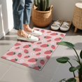 thumbnail image 4 of Red Strawberry Plants Fruit Flower Pink Pattern Door Rugs,Washable Non Slip Door Mats Indoor,Decorative Door Mats,Entry Mat Indoor for Entrance,Bedroom,Kitchen,Bathroom,16"x24", 4 of 6