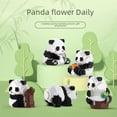 thumbnail image 1 of Bloques de construcción de flores de dibujos animados, moda panda, inteligencia para niños, pequeñas partículas, juguetes ensamblados, 1 of 1
