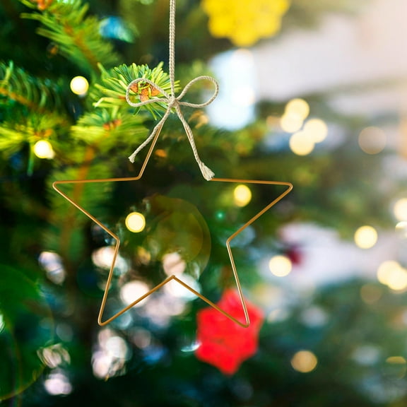 Raindrops Star Shape Ornament Hanging Decoration 1Pack 11.79X11.79X0.16in