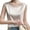 White, variant on Women Vest Women Summer Vest Round Neck Sleeveless Smooth Satin Regular Fit Tank Tops Soft Stretchy Camisole