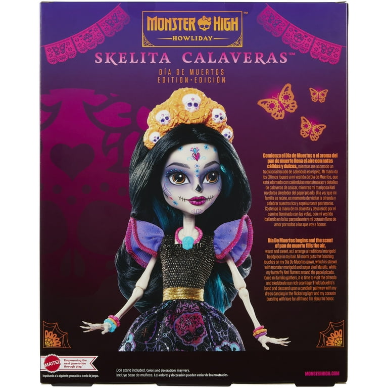 PRÉ-VENDA Boneca Monster High Dia de Muertos Skelita Calaveras - Mattel