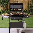 thumbnail image 4 of Expert Grill 3-Burner Propane Gas Grill with Wheels and Side Shelves, Black, 4 of 14