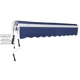 thumbnail image 2 of Awntech 14' x 10' Maui Left Motor Left Motorized Patio Retractable Awning, Navy, 2 of 6