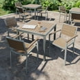 thumbnail image 2 of Olio Designs Ivy 35" Square Aluminum Patio Dining Table in Gray and White, 2 of 4
