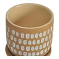 thumbnail image 3 of Moe's Home Collection 4.5" Handmade Ceramic Botanical Planter in Natural, 3 of 3