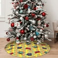 thumbnail image 5 of Yiaed 90s Audio Tape Print Christmas Tree Skirt , Tree SkirtsTree Mat for Christmas Winter Holiday Indoor Decorations-48", 5 of 7