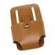 thumbnail image 4 of Estuche para cinturón con cinta métrica, herramienta de seguro para electricistas, artesanía en cuero sintético. Marrón claro, 4 of 8