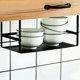 thumbnail image 5 of Organizador de Debajo del Estante Perchero para Armario Estante Soporte para de Condimentos Cesta de Almacenamiento para Armario Accesorios de Cocina Negro, 5 of 5