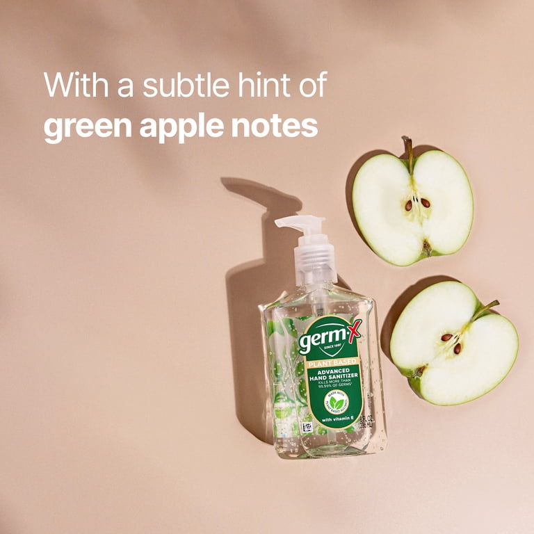 Germ-X Subtle Green Apple Scented Hand Sanitizer, Vitamin E
